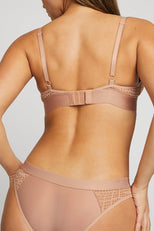 Thumbnail image #4 of Eyelet Lace Triangle Bra in Buff