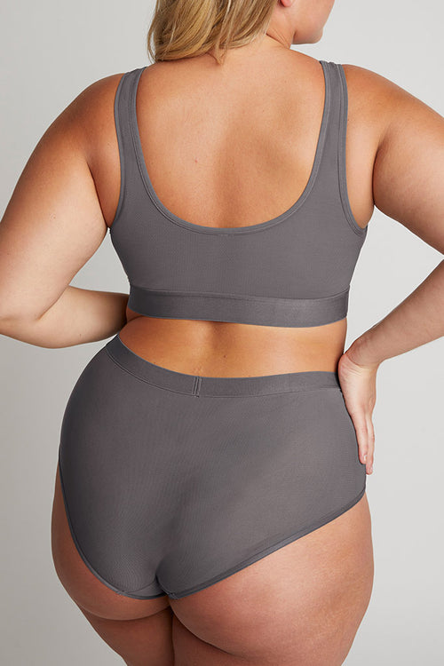 Sieve Bra Top in Graphite