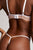 Sieve Thong in Buff + White (alternate view)