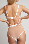 Thumbnail image #2 of Sieve Non-Wire Bra in Buff + White [Adelina 1]