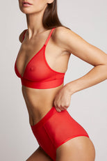 Thumbnail image #4 of Sieve Triangle Bra in Cherry