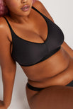 Thumbnail image #1 of Silky Non-Wire Bra in Black [Hannah 4]