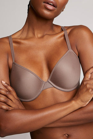 Calvin Klein This Is Love lightly padded triangle bra in orange