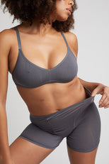 Thumbnail image #2 of Whipped Non-Wire Bra in Graphite [Eryn 1]