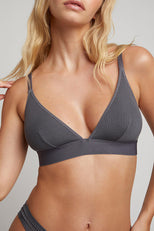 Thumbnail image #1 of Whipped Triangle Bra in Graphite