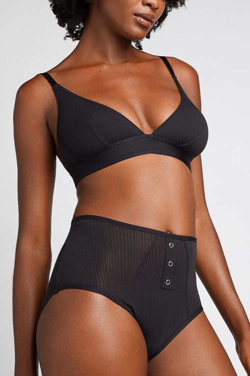 A triangle bralette in our wispy thin micro modal  [Aube 1]