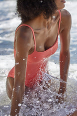 Thumbnail image #4 of Swim Straight One-Piece in Coral