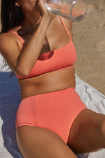 Thumbnail image #7 of Swim Crop Top in Coral