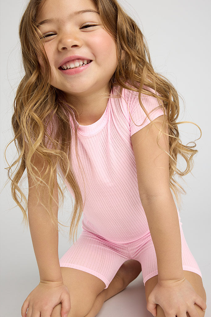 My Mini Tee + Short Set in Babe