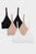 Cotton Triangle Bra in Black and in Buff and in White 3-Pack