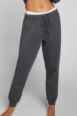 Detail view of Club Jogger in Washed Black for sizer