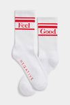 Thumbnail image #5 of Feel Good Varsity Sock in Cherry