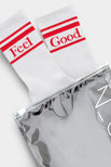 Thumbnail image #4 of Feel Good Varsity Sock in Cherry