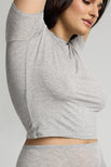 Thumbnail image #6 of Whipped Baby Tee in Heather Grey [Secily M]