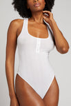 Thumbnail image #1 of Whipped Bodysuit in White
