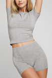 Women's Heather Grey Whipped Boxer  Boxers for Women - Negative Underwear