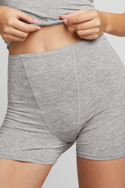 Women's Heather Grey Whipped Boxer