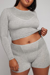 Thumbnail image #1 of Whipped Baby Long Sleeve in Heather Grey [Brittney XL]