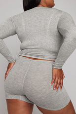 Thumbnail image #2 of Whipped Baby Long Sleeve in Heather Grey [Brittney XL]
