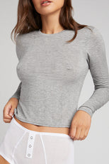 Thumbnail image #4 of Whipped Baby Long Sleeve in Heather Grey [Ksenia S]