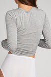 Thumbnail image #6 of Whipped Baby Long Sleeve in Heather Grey [Ksenia S]