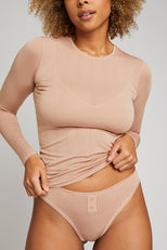 Thumbnail image #2 of Whipped Long Sleeve in Buff [Morgan M]