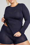 Thumbnail image #5 of Whipped Long Sleeve in Navy [Vitoria XL]