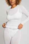 Thumbnail image #4 of Whipped Long Sleeve in White [Morgan M]