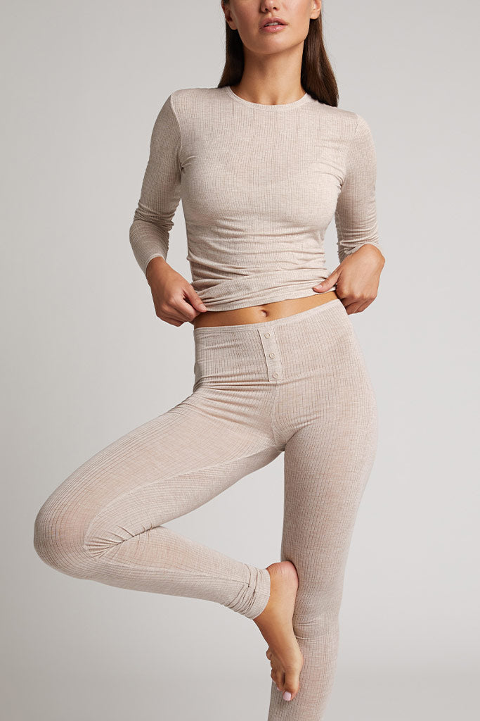 Negative Whipped Long Underwear in Sand Negative Underwear