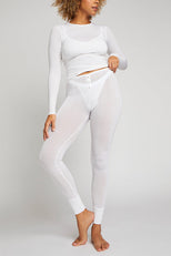 Thumbnail image #3 of Whipped Long Underwear in White [Morgan M]