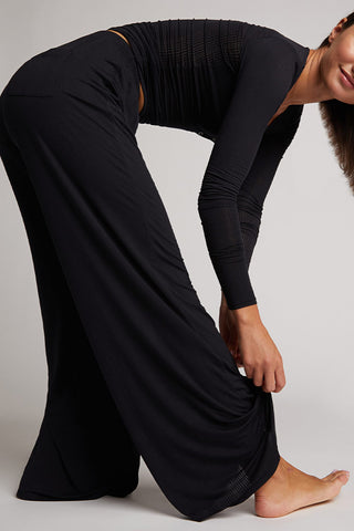 Detail view of Whipped Track Pant in Black for sizer