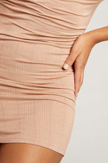 Thumbnail image #3 of Whipped Slip Dress in Buff [Giselle S]