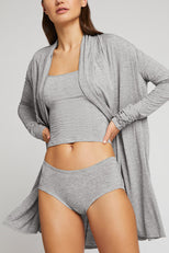 Thumbnail image #1 of Whipped Mini Robe in Heather Grey