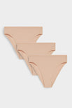 Thumbnail image #5 of Cotton French Cut Brief in Buff (Pack)