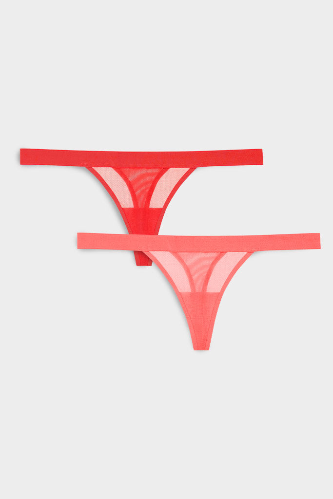 Sieve Thong in Cherry  Thongs for Women - Women's Red Underwear