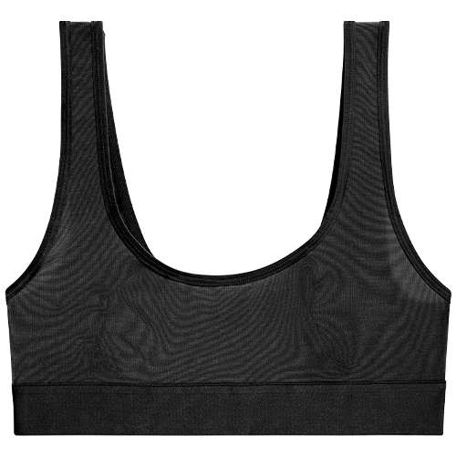 Sieve Bra Top in Black  Scoop Neck Pullover Bra Top - Women's Underwe –  Negative Underwear