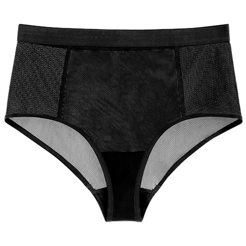 Sieve High Waist Brief in Coral  Women's Full Coverage Briefs – Negative  Underwear