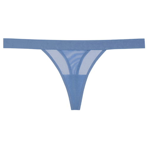 Sieve String Thong in Slate  Thong in Slate - Women's Underwear – Negative  Underwear