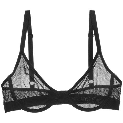 Negative Underwear Sieve underwired demi-cup mesh bra - Luxed