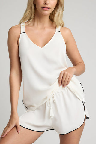 Detail view of Supreme Tank in Ivory for sizer