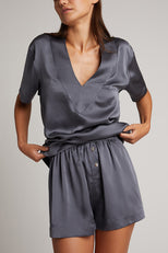 Thumbnail image #3 of Eclipse Silk Deep V-Top in Graphite [Ksenia XS]