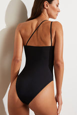 Thumbnail image #3 of Swim One Shoulder One-Piece in Black