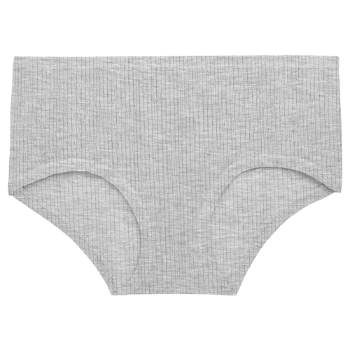 Women's Heather Grey Whipped Boy Short  Heather Grey Boy Shorts for Women  - Negativ – Negative Underwear