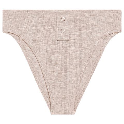 Detail view of Whipped French Cut Brief in Sand for sizer