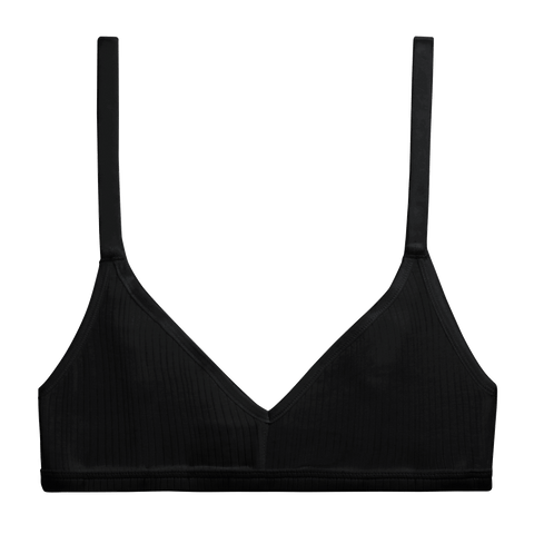 Glacé Non-Wire Bra in Black  Black Non-Wire Bralette - Women's
