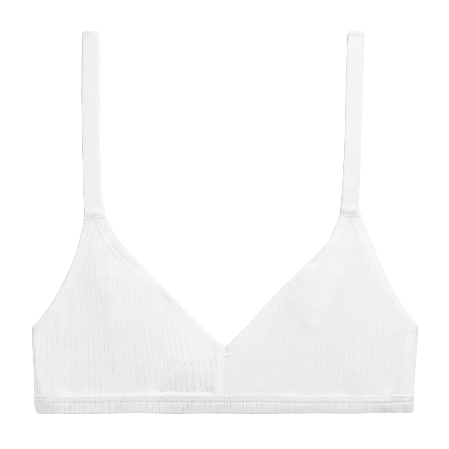 Whipped Non-Wire Bra in White  Comfortable Lounge Bralette - Women's Bras  – Negative Underwear
